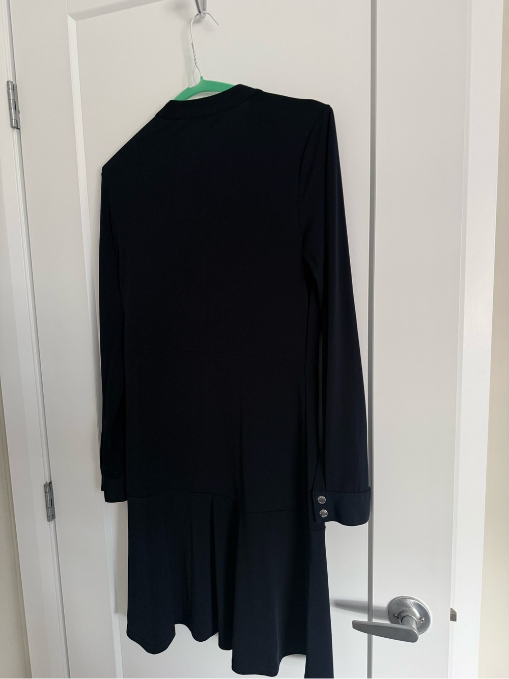 Michael Kors navy Button-Front Shirt Dress - Picture 3 of 3